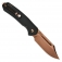 N� CJRB Cutlery Bowie Pyrite Rose Gold Steel J1942-RG