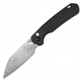 N� CJRB Cutlery Pyrite-Light Black FRN Damascus J1945D-BK