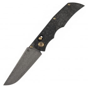 N� Kansept Knives SIF Damascus Shred Carbon Fiber K1100V4