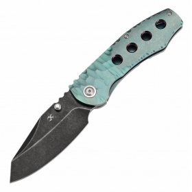 N� Kansept Knives CAVEMAN Green Titanium K1110A3