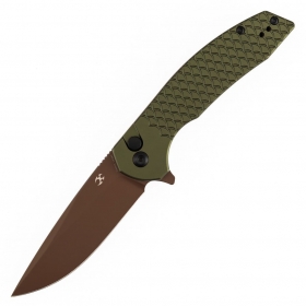 N� Kansept Knives Accipiter Green Aluminium T1007F5