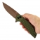 N� Kansept Knives Accipiter Green Aluminium T1007F5