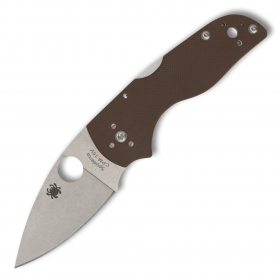 N� Spyderco Lil' Native Brown G10 Mid Back Lock C230MBGPBN15V